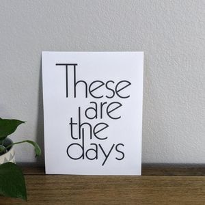 bee & the fox letterpress print